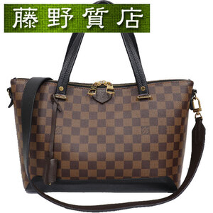 ルイヴィトン LOUIS VUITTON ハイドパーク トートバッグ ダミエ ブラウン ゴールド金具 N41014 2way 斜め掛け 8297