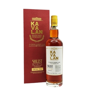 ZE844 古酒 Kavalan Solist Oloroso Sherry カバラン ソリスト オロロソシェリーカスク 700ml 54% シングルモルト ウイスキー 箱付き