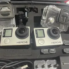 動作確認済み　GoPro HERO4 （２個セット）Smatreeケース付き