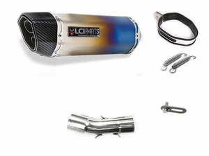 BMW F650GS 2008-2012 LCIPARTS ツインエンド チタン スリップオンマフラー