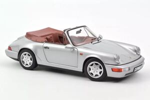 ノレブ 1/18 ポルシェ 911 カレラ2 カブリオレ 1990 シルバー フル開閉機構 NOREV PORSCHE 911 Carrera 2 Cabriolet ミニカー