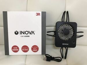 ☆INOVA くねくね扇風機 色ブラック 新品未使用ストック品です☆