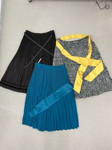 (J01102) トゥービーシック/TO BE CHIC　日本製 ひざ丈　フレアスカート　おまとめ品　3点　サイズ全40　レディース