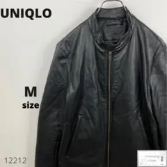 訳あり美品 完売品 UNIQLO ユニクロ ネオレザージャケット 羽織り 黒