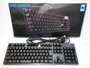 Logicool ロジクール 　　【G413 CARBON】 メカニカル ゲーミングキーボード 　　中古品　