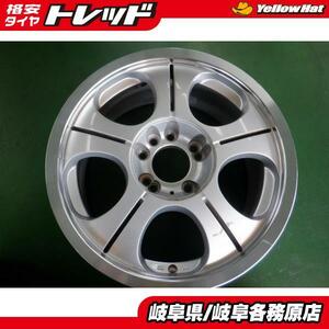 【中古ホイール4本】5本スポークアルミ 16x7J+35 4/5H114.3 シルビア 180SX アウトランダー エクリプスクロス デリカD5 等 各