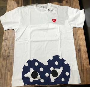 COMME des GARCONS PLAY　白Tシャツ　メンズLサイズ　AZ-T236　