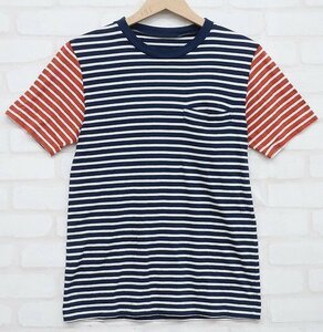 5T1146【クリックポスト対応】 N.HOOLYWOOD 131-CS20 マルチカラーボーダーポケットTシャツ エヌハリウッド