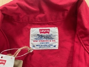 LEVI’S ７０３００-６５８２　ドリズラージャケット　９０ｓ　赤色　サイズM　タグ付き　未使用品　デッドストック　スイングトップ