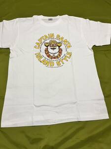 即決★新品キャプテンサンタ★プリントが目立つ半袖Tシャツ　白　XL