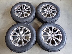 YS11237【送料無料205/65R16】10系アルファード エスティマ ヤリスクロス等 中古スタッドレス ▼16×6.5J 114.3/5H ET44▼