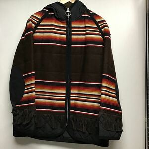 【JUNYA WATANABE MAN ジュンヤ ワタナベ】WJ-J003 エステルナイロンタフタキルティング×メキシカンサラペ ジャケット M コットン 2401oki