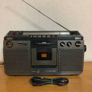 ★アイワ　AIWA 小型ラジカセ　ＴＰＲ－８５５　AM/FM/カセット/外部入力メンテナンス動作品★