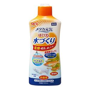 ジェックス GEX メダカ元気 はぐくむ水づくり 計量キャップ付き カルキぬき500mL