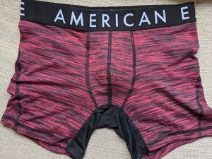 * AE アメリカンイーグル ボクサーブリーフ トランクス AEO Space Dye Classic Boxer Brief M / Red *