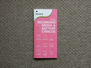 【カタログのみ】SONY 2017.04 RECORDING MEDIA & BATTERY CATALOG 検 micro SDXC SDHC USB BD-R BD-RE DVD-R STAMINA CD-R CD-RW XQD 電池