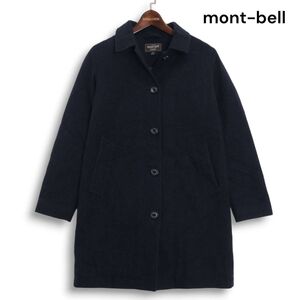 mont-bell モンベル 2101106 秋冬★ 中綿 ウール トラベル コート Sz.S レディース ネイビー アウトドア　K4T01820_B#N