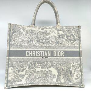 【未使用級・現行品】クリスチャンディオール Christian Dior ブックトート ラージ トワルドゥジュイ トートバッグ A4収納 定価４６万円