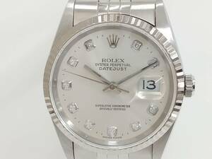 ROLEX デイトジャスト 16234G U262※※※ メンズ シルバー文字盤 ロレックス 自動巻 腕時計 ギャランティカード