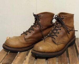 26cm 8D Chippewa チペワ MADE IN USA ワークブーツ ライトブラウン　黒タグ