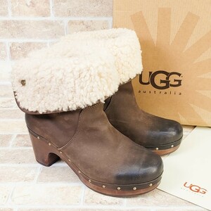 UGG アグ リネア ムートン ショートブーツ ミドル丈 23 裏ボア LYNNEA