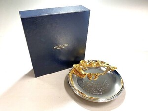 1円～ 売り切り 中古 美品 MIKIMOTO ミキモト イヤーシリーズ2001 ジュエリートレイ パール付き 小物入れ オブジェ インテリア コレクター