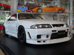 ☆元に戻せる☆カスタム☆120台限定☆IG2684☆1/18 Nissan Skyline GT-R (BCNR33) White☆ニスモ LM GT4仕様☆ R33 GT-R☆ignition