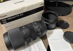 SIGMA　100-400mm　1:5-6.3　DG　OS Canon 用 箱 レンズフード キャップ シグマ　キャノン　canon 100 400 5 6.3