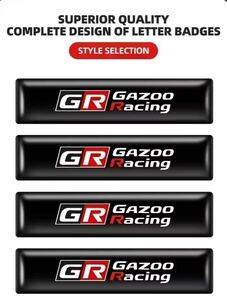 ★GR★Gazoo Racing★ミニステッカー★4枚セット★エポキシ★新品★