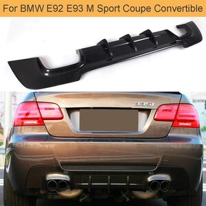 ●BMW,3シリーズ,E92,E93,Mスポーツ,クーペ,コンバーチブル,07-13年に適合,リアバンパーディフューザーリップ,カーボン／ブラック