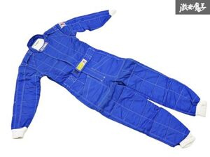 T●新品 NOMEX PLANXPY プランクスピー Racing Fabric レーシングファブリック Sサイズ レーシングスーツ つなぎ 作業着 ブルー 青