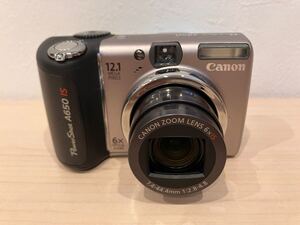 塩a032 Canon キャノン PowerShot A650 IS 7.4-44.4mm 1:2.8-4.8 コンパクトデジタルカメラ 中古品