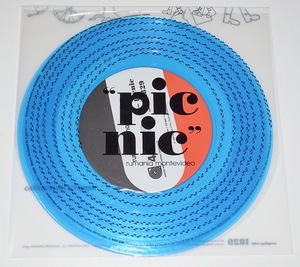 送料無料 希少 レア 美品 EP 7inch BLUE VINYL アナログ レコード rumania montevideo ルーマニア・モンテビデオ picnic ピクニック