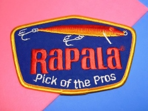 ラパラ ＲＡＰＡＬＡ 青 ワッペン　115-75mm