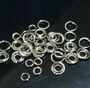 丸カンSILVAパーツセット☆4mm(13個)6mm(15個)シルバーハンドメイド送110円☆☆