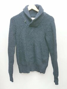 ◇ Abercrombie & Fitch アバクロンビー&フィッチ アルパカ混 長袖 ニット セーター サイズS ネイビー メンズ P