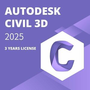 【正規】 Autodesk Civil 3D 2022～2025 Win64bit 3年版 3台利用可 メーカーサイトの利用・登録・サポート・アップデート等付属