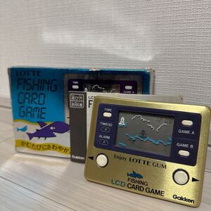 1円〜 美品　　動作確認済　ロッテ　LOTTE LCDフィッシングカードゲーム　レトロホビー　レトロゲーム　当時物　箱付き　 GAME