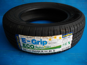 SA【0000】グッドイヤー エフィシエントグリップ E-Grip ECO ハイブリッド 195/65R14 2019年製 未使用タイヤ 1本のみ