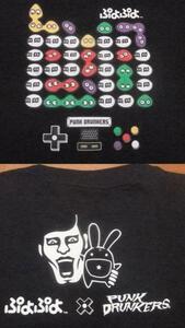 未使用 ぷよぷよ パンクドランカーズ punkdrunkers コラボ Tシャツ XL 黒 ゲーム アーケード SEGA セガ パズル