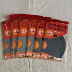 【未使用】WARM MASK 発熱裏起毛マスク　６枚