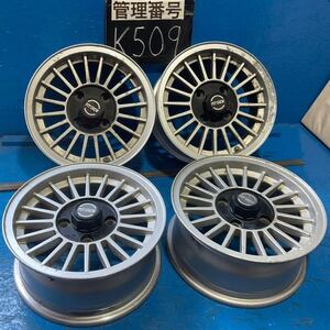 〈K509〉ホイール4本セット　PITCREW 14インチ6J オフセット＋25 PCD4H114.3 ハブ78mm ボルト穴13mm