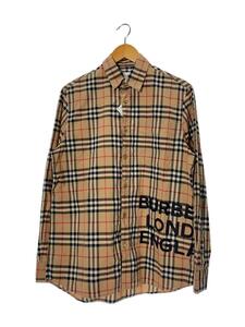 BURBERRY◆LOGO PRINT CHECK SHIRT/by Riccardo Tisci/XS/8017567