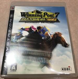 Winning Post MAXIMUM 2007 ウイニングポスト マキシマム 2007 PS3ソフト