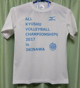 新品 ミズノ オール九州 バレーボール チャンピオンシップ2017 沖縄 半袖Tシャツ　S