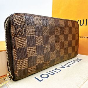 3493【美品】LOUIS VUITTON ルイヴィトン ダミエ ジッピーウォレット ラウンドファスナー 長財布 ウォレット N60015/CA2111