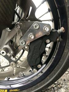 HONDA 2008 ホンダ CRF450R 250R Brembo ブレンボ フロントアキシャル ブレーキキャリパー 320mmキャリパーサポート モタード モトクロス