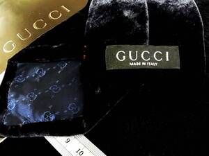 ★*:.【新品N】0441 グッチ【GUCCI】「ベロア地」ネクタイ