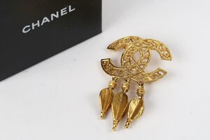 【超美品】CHANEL シャネル ヴィンテージ ココマーク スイングブローチ 95A刻 ブランドアクセサリー 小物 レディース【PW63】