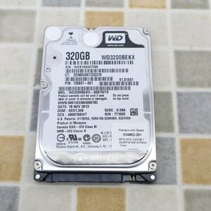 ∠PCパーツ 320GB｜SATA 2.5インチ 内蔵型 ハードディスク｜Western Digital WD3200BEKX HDD｜ フォーマット済み ■O4319